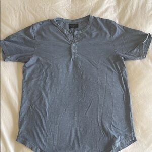Men's Blue Henley Shirt